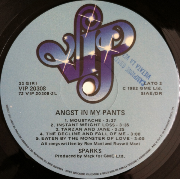 Angst In My Pants - Sparkives
